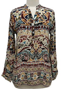 Shana SILK LONG SLEEVE PULLOVER