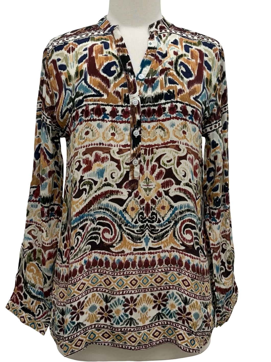 Shana SILK LONG SLEEVE PULLOVER