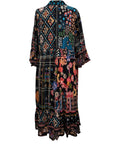 Shana SILK RUFFLE DRESS 3/4 SLEEVE