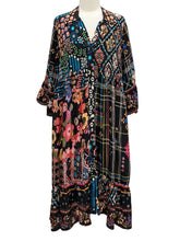 Load image into Gallery viewer, Shana SILK RUFFLE DRESS 3/4 SLEEVE
