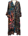 Shana SILK RUFFLE DRESS 3/4 SLEEVE