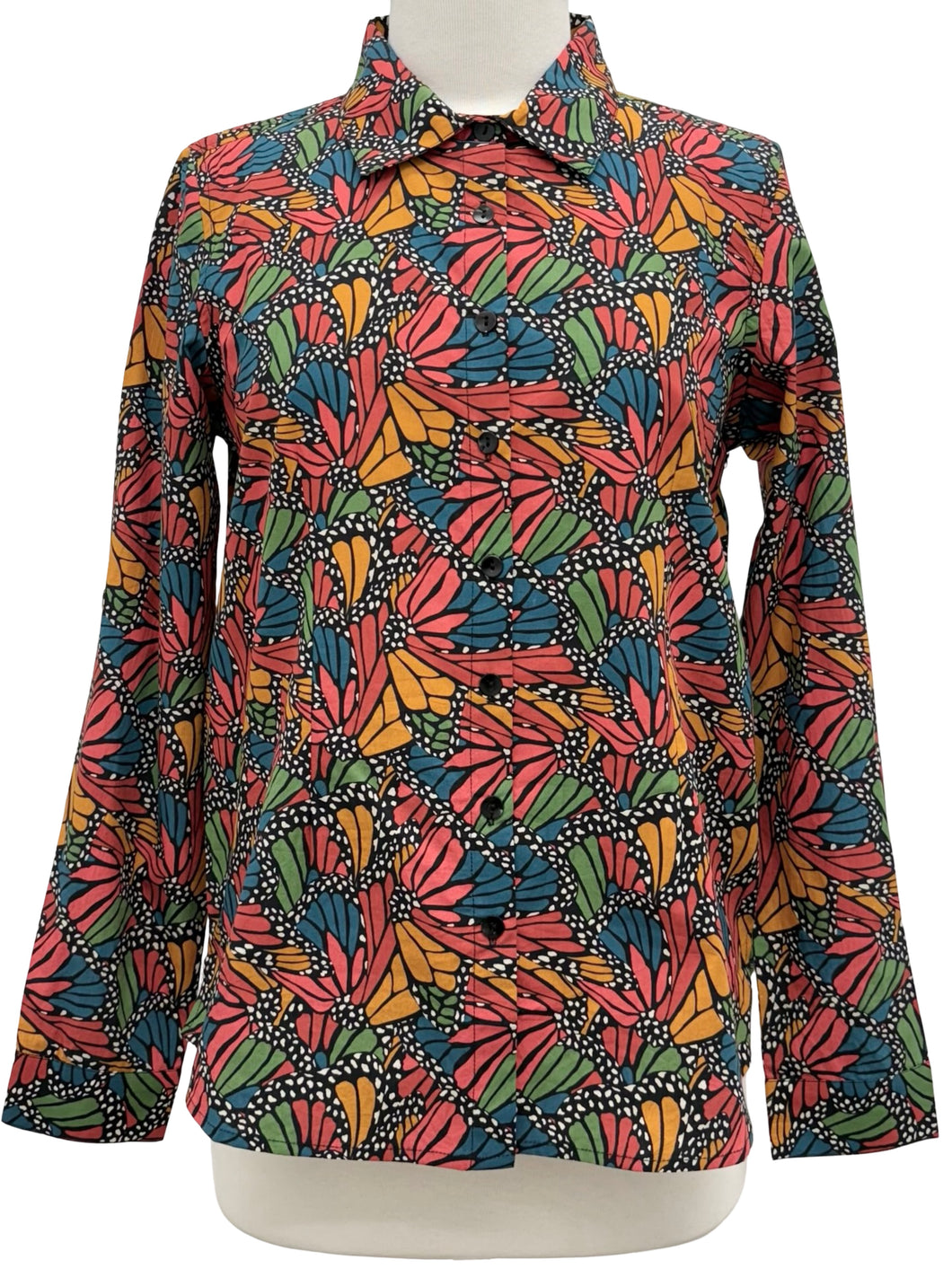APNY LONG SLEEVE FALL FLORAL BLOUSE
