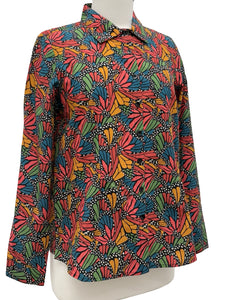 APNY LONG SLEEVE FALL FLORAL BLOUSE