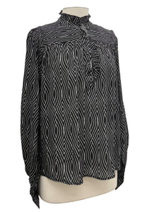 APNY HIGH NECK LONG SLEEVE BLOUSE