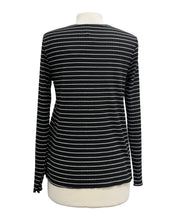 Load image into Gallery viewer, Fenini PLEAT LONG SLEEVE CREW TOP
