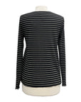 Fenini PLEAT LONG SLEEVE CREW TOP
