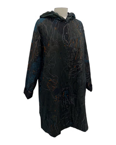 Three Potato LONG SNAP COAT REVERSIBLE