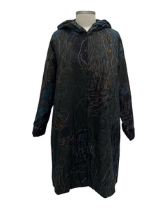 Three Potato LONG SNAP COAT REVERSIBLE