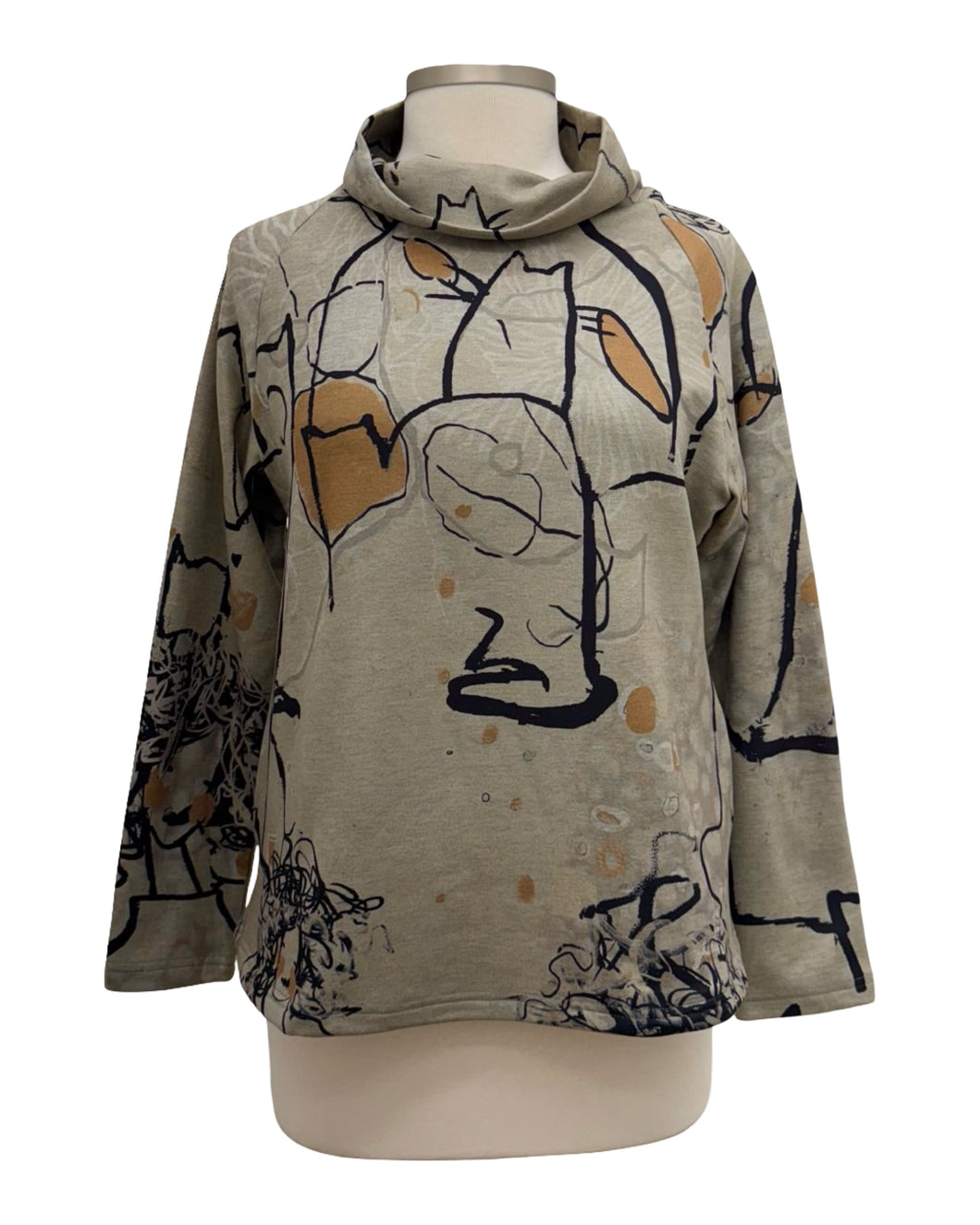Three Potato LONG SLEEVE MOCK TOP