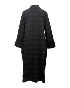 Moonlight SQUARE TEXTURED ZIP COAT