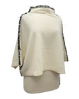 Moyuru MOCK CROP SWEATER WHIP STITCH