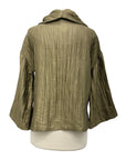 Ozai N Ku PLEAT PRINT BLOUSE