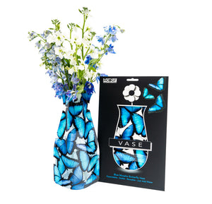 Modgy VASE BLUE BUTTERFLY