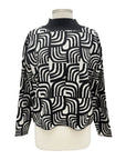APNY MOD PRINT SWEATER