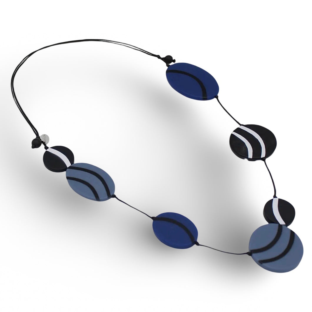 Sylca WAVE NECKLACE BLUE