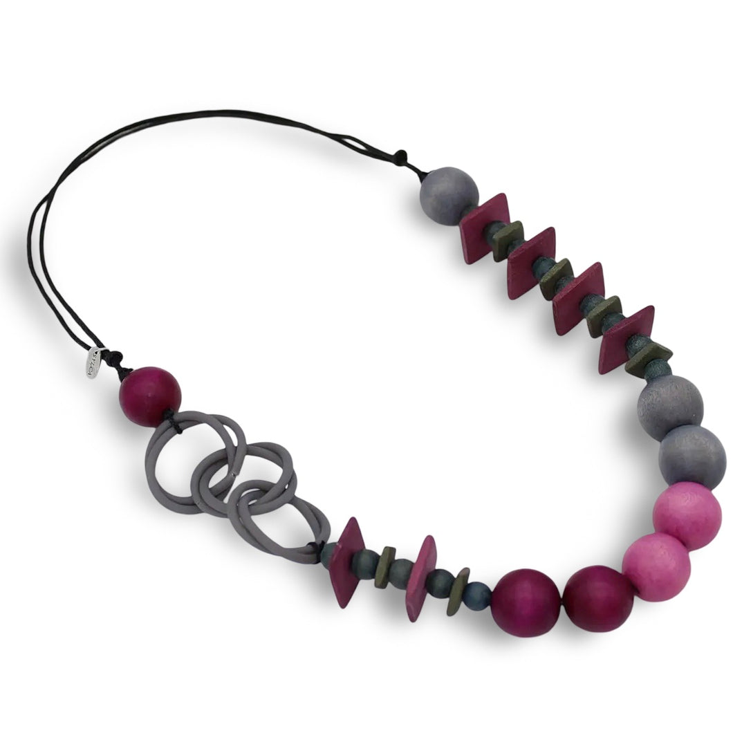 Sylca OMBRE FUSCHIA NECKLACE