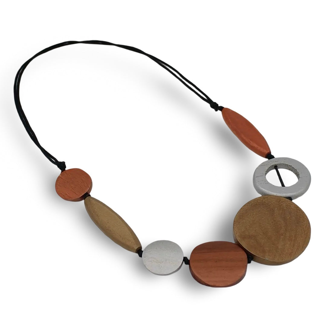 Sylca WOOD PRESLEY BRONZE NECKLACE