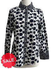 Load image into Gallery viewer, Tulip GRETCHEN LONG SLEEVE PRINT BLOUSE - Originally $99
