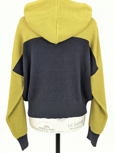 Planet WAFFLE HOODIE TWO TONE SWEATER