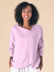 Fenini LINEN PLEAT BLOUSE