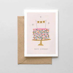 SPAGHETTI & MEATBALLS SPRINKLE CAKE CARD