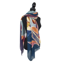 Load image into Gallery viewer, Dupata LEAF BRANCH SCARF MAIZE
