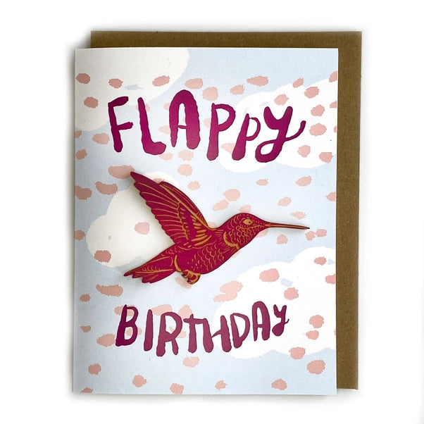 Snowmade FLAPPY BIRTHDAY CARD WITH MAGNET