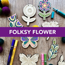 Load image into Gallery viewer, Woodsy Craft Co GARLAND FOLKSY FLOWER
