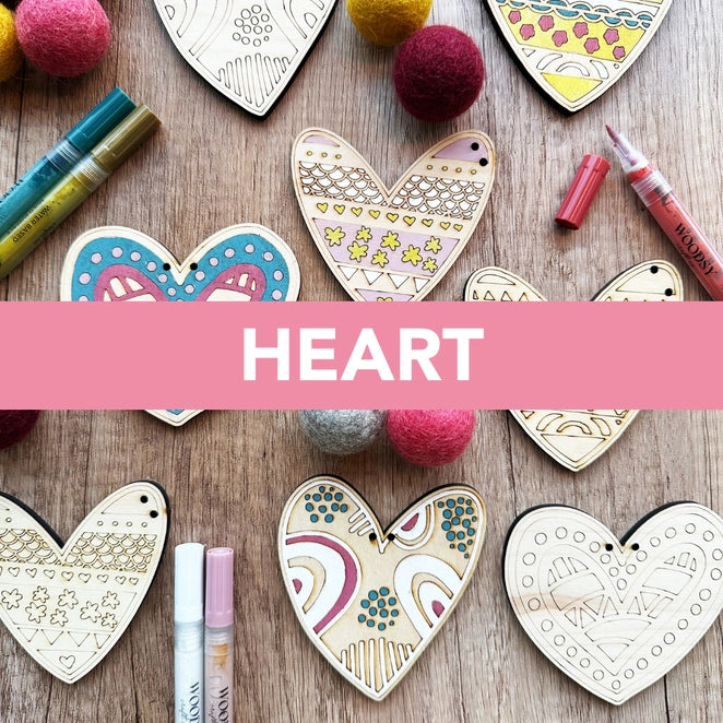 Woodsy Craft Co GARLAND HEART