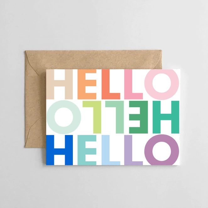 SPAGHETTI & MEATBALLS HELLO RAINBOW CARD