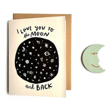 Load image into Gallery viewer, Snowmade MOON &amp; BACK CARD WITH MAGNET
