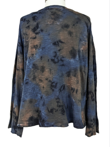 Caite LONG SLEEVE VNECK TIE DYE BELLA