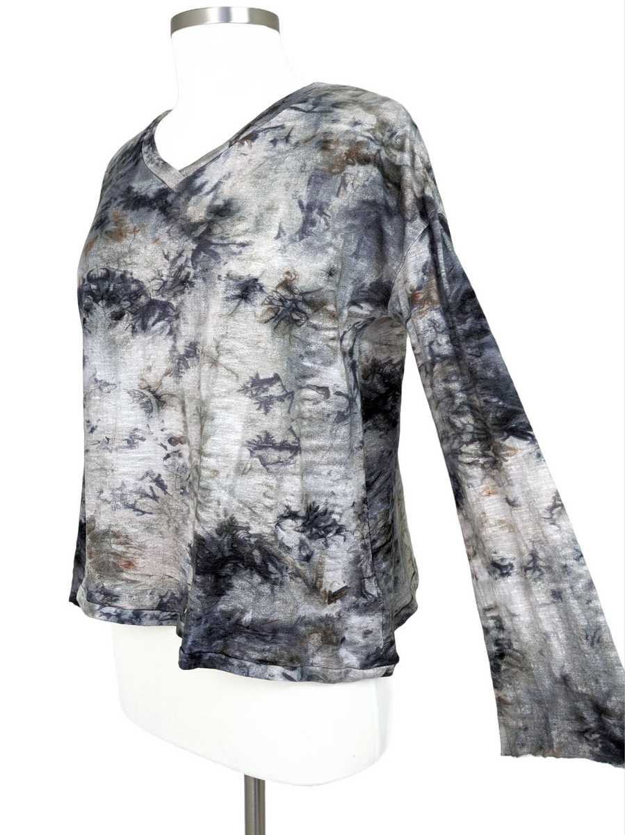 Caite LONG SLEEVE V NECK TIE DYE TEE CHARLIE-Originally $89 – Marigold ...