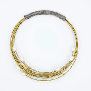 Sea Lily PEARL COLLAR NECKLACE