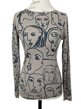 Load image into Gallery viewer, AMB Designs FACES LONG SLEEVE LAYER TEE
