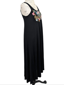 Caite EMBROIDERED MAXI TANK DRESS JULES