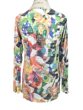 Load image into Gallery viewer, Inoah LONG SLEEVE SCOOP VINES TEE
