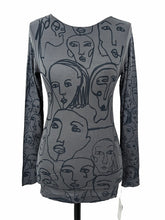 Load image into Gallery viewer, AMB Designs FACES LONG SLEEVE LAYER TEE
