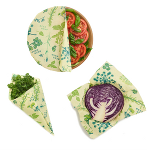 Bee's Wrap ASSORTED 3 PACK in HERB PATTERN