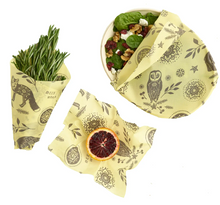 Load image into Gallery viewer, Bee&#39;s Wrap ASSORTED 3 PACK in WOODS PATTERN
