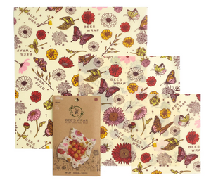 Bee's Wrap ASSORTED 3 PACK in MEADOW PATTERN