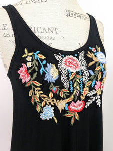 Caite EMBROIDERED MAXI TANK DRESS JULES