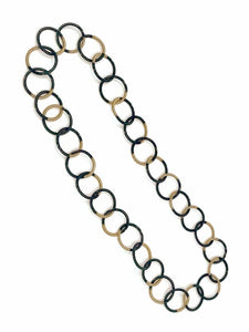 Sea Lily BRONZE/BLACK LOOP NECKLACE